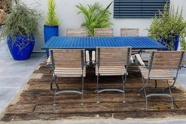 שולחן מלבני פסיפס