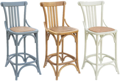 כסאות מעוצב רטרו מעץ מלא בצבעים לבחירה